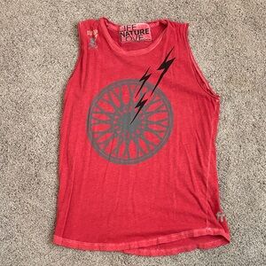 freecity Red Graphic Tank Top